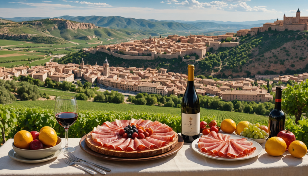 plongez dans l'envoûtante ville de teruel, où la richesse des paysages aragonais se marie à un voyage gustatif inoubliable. découvrez le jambon savoureux, emblème de la région, tout en explorant ses trésors architecturaux et naturels. une expérience unique qui éveillera vos sens.