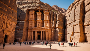 explorez la magie de petra en jordanie pour seulement 50€ par jour, incluant l'entrée à l'une des sept nouvelles merveilles du monde. une aventure inoubliable vous attend au cœur de ce site historique fascinant.