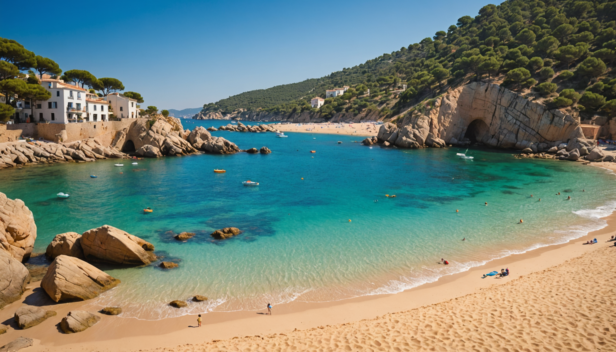 explorez les magnifiques plages de sable fin de la costa brava, parfaites pour des vacances en famille. profitez d'un environnement sécurisé et accueillant pour vos bébés, avec des eaux calmes et des installations adaptées. vivez des moments inoubliables au bord de la mer !