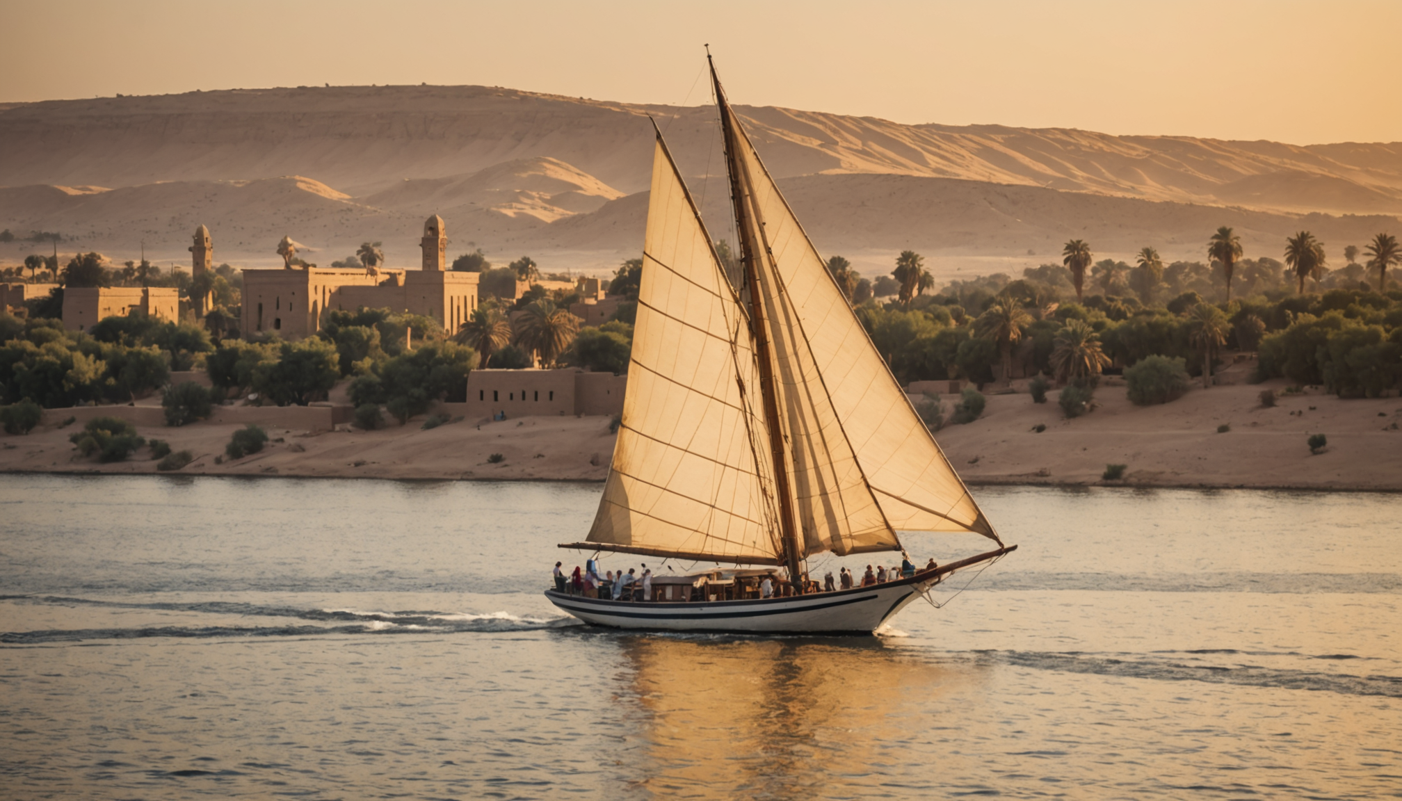 découvrez la magie du nil à aswan en naviguant à bord d'une felouque pour seulement 25€ par jour. profitez d'une expérience unique au cœur de paysages époustouflants et plongez dans la culture égyptienne.
