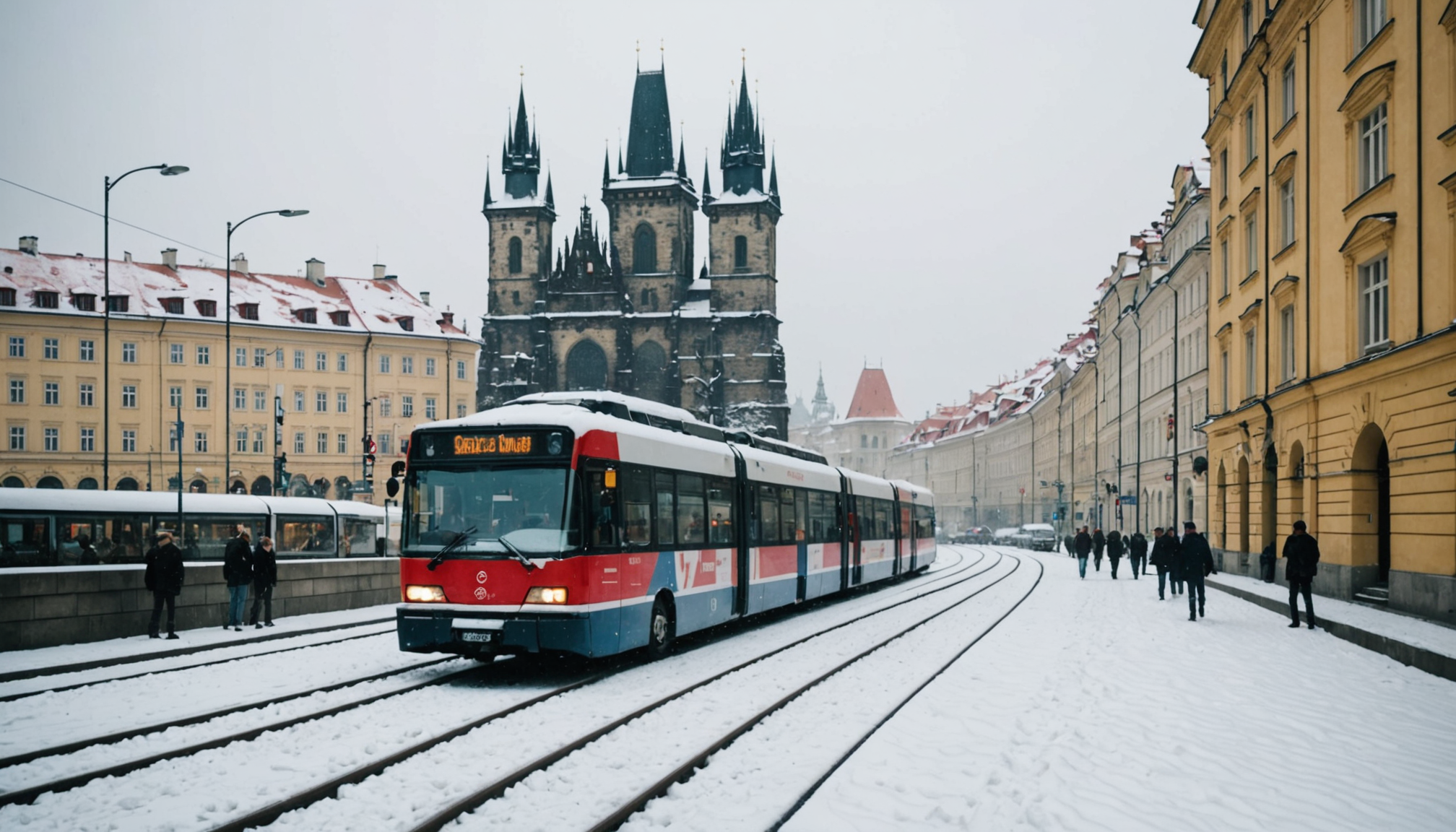 découvrez comment la neige transforme prague en un paysage enchanteur tout en provoquant des perturbations dans les transports publics. explorez les solutions pratiques pour naviguer facilement dans la ville en hiver.