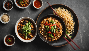 découvrez les délicieuses nouilles biang biang de xi'an, des saveurs authentiques de chine avec des nouilles larges et épicées au piment. une expérience culinaire inoubliable qui vous transportera au cœur de la gastronomie chinoise.