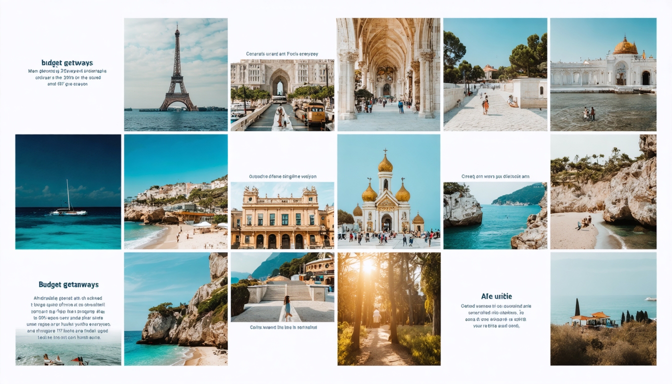 découvrez des escapades à petit prix avec notre sélection de destinations accessibles à moins de 150€. explorez des lieux enchanteurs et profitez de voyages inoubliables sans vous ruiner. parfait pour tous les budgets !