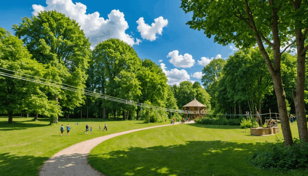 découvrez eole aventure près de caen : un parc de loisirs en pleine nature, idéal pour les familles et les enfants en quête d'activités ludiques et d'aventure au grand air.