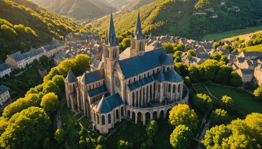 Basilique Sainte-Foy Conques : Joyau Roman Aveyron