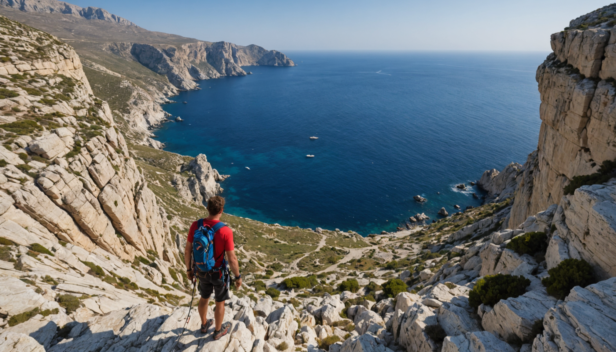 découvrez l'escalade en provence avec notre circuit dédié aux débutants sur les falaises du sud. profitez d'une initiation sécurisée, de paysages magnifiques et de conseils professionnels pour vivre une première expérience inoubliable !