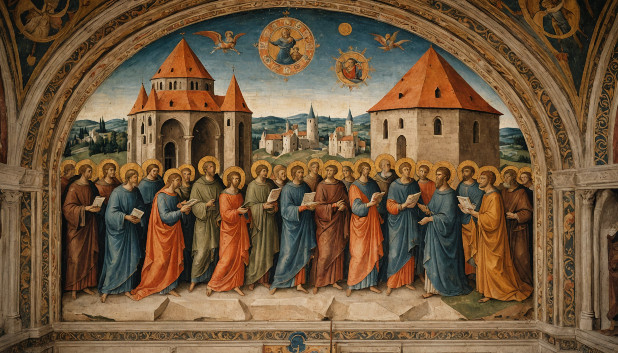 découvrez l'art fascinant des fresques romanes : un voyage captivant au cœur des peintures murales médiévales, témoins vivants de l'histoire, de la spiritualité et de l'esthétique du moyen âge.
