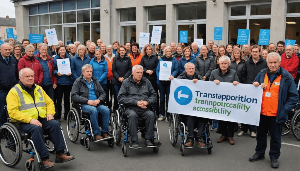 participez à une mobilisation sociale ce jeudi matin à pluguffan (finistère) chez un prestataire de transport dédié aux personnes à mobilité réduite. ensemble, agissons pour améliorer leurs conditions de déplacement.